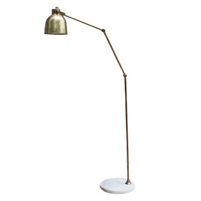 Kana Marble and Brass Floor Lamp from Dassie Artisan