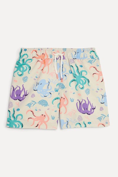 Octopus Print Swim Shorts from M&S