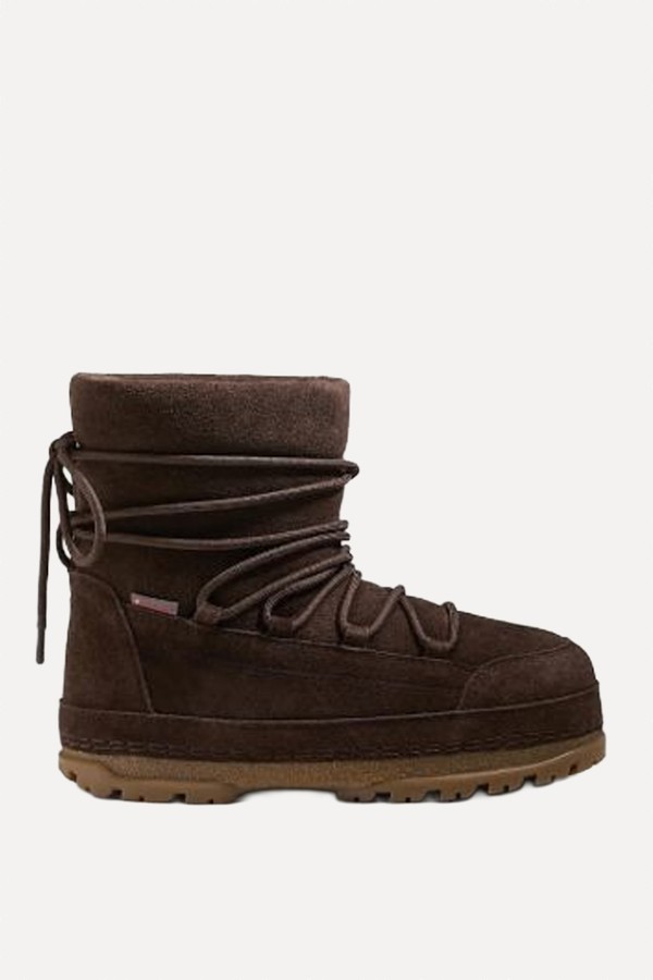Technical Split-Leather Lace-Up Boots from OYSHO