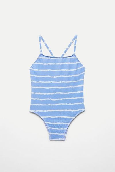 Tie-Dye Print Swimsuit from Mango 