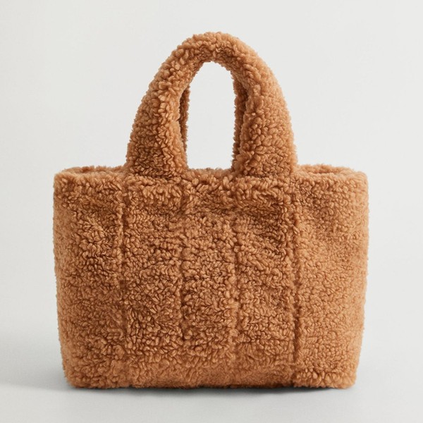 Faux Fur Shopper Bag from Mango