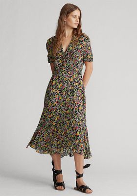 Floral Short-Sleeve Dress, £343.20 (was £429)