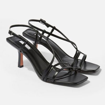 Strippy Heeled Sandals from Topshop