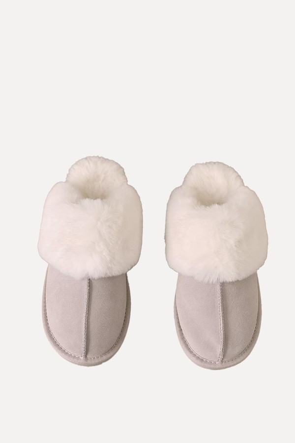 Suede Mule Slippers