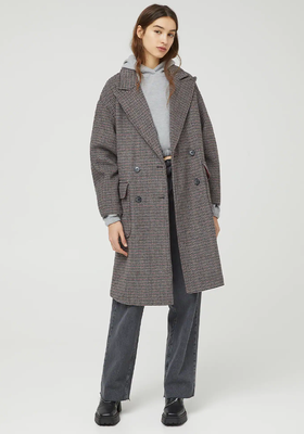 Check Masculine Coat from Pull & Bear