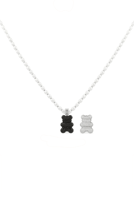 Yummy Bear Clippable Adjustable Necklace With Pearls from APM Monaco