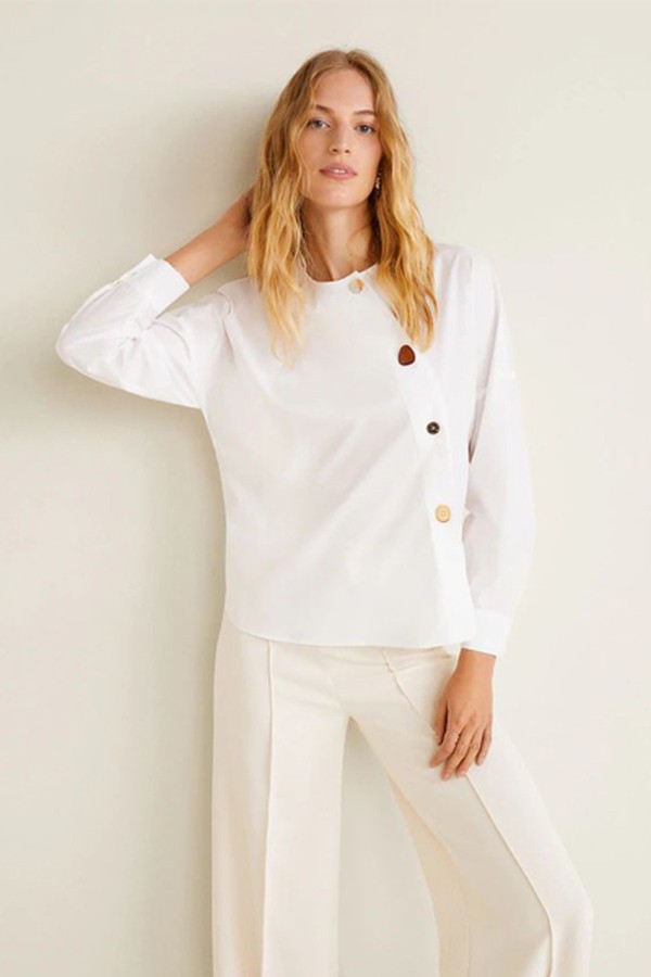 Button Cotton Shirt from Mango