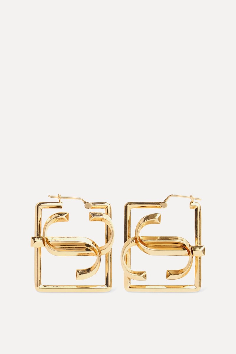 Square Hoop Earrings from Jimmy Choo