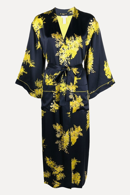 Imperial Floral-Print Silk Robe from Eres
