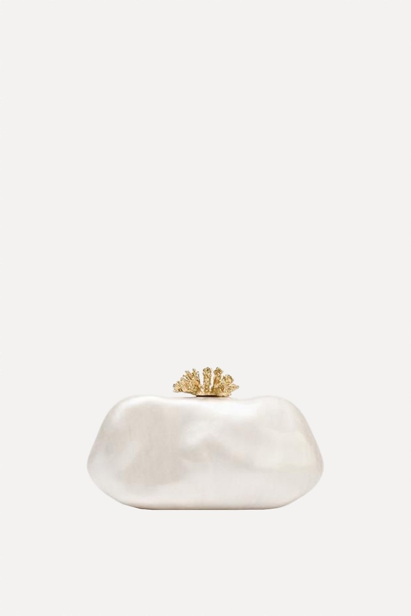 Clutch With Metal Detail