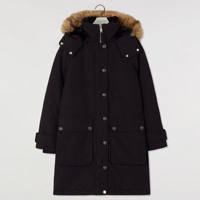 Long Padded Parka from Warehouse