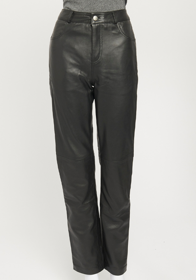 Black Leather Phoenix Trousers from Deadwood