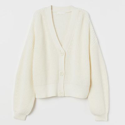 Rib-Knit Cardigan