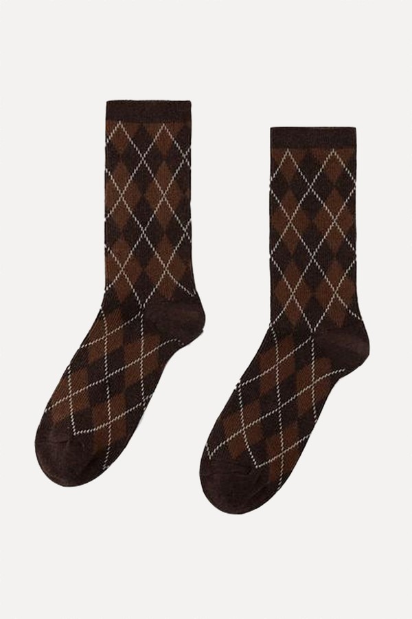 Diamond Cotton Socks from Zara