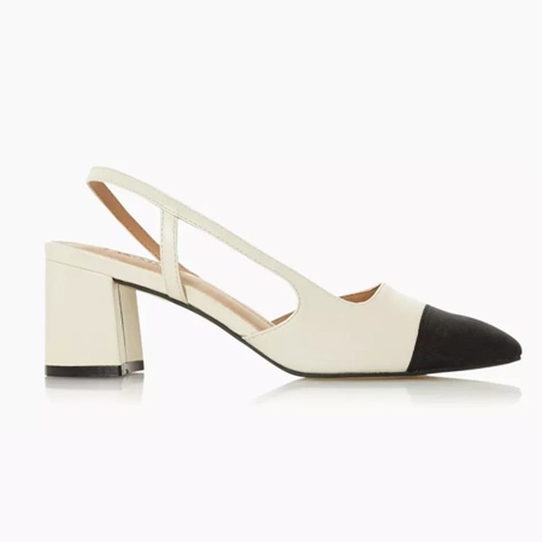 Mid Block Heel Slingback Pump from Dune