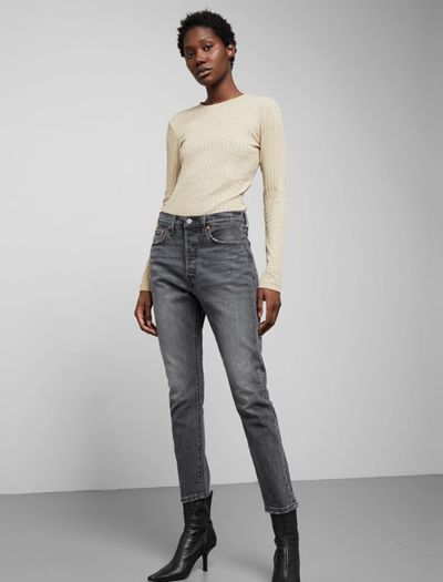 501 Skinny Coal Black Jeans from Levis