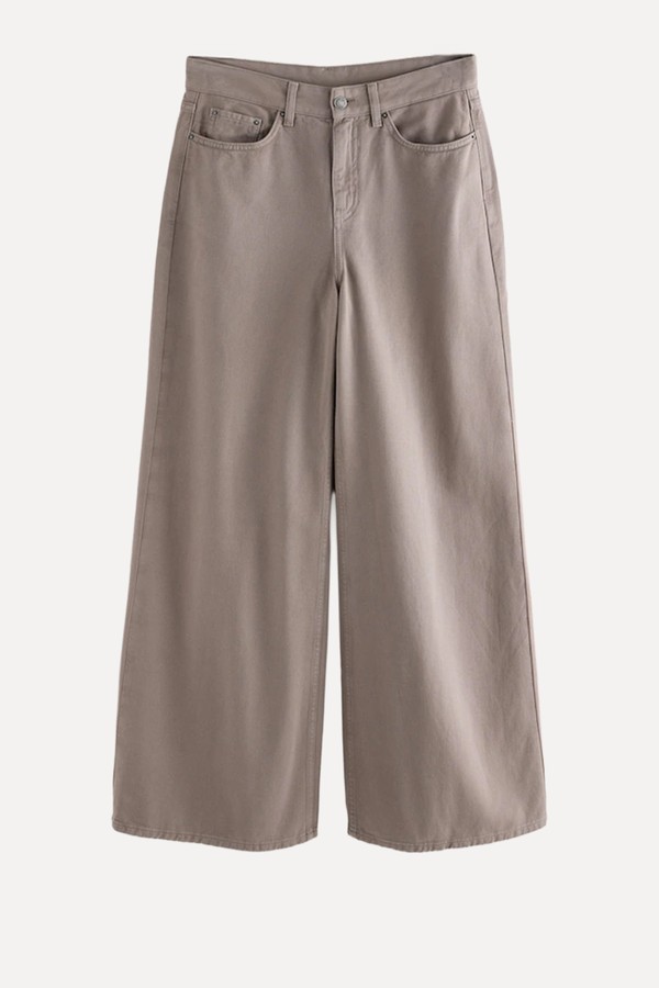 High Rise Palazzo Wide Leg Jeans