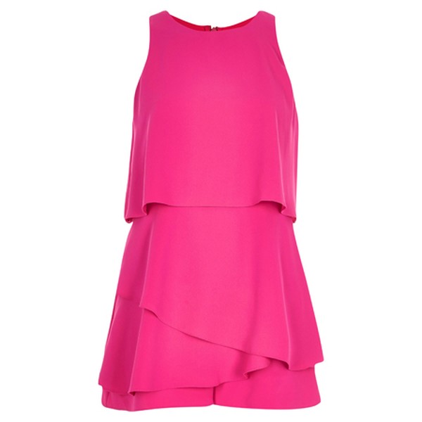 Tiered Sleeveless Playsuit from River Island
