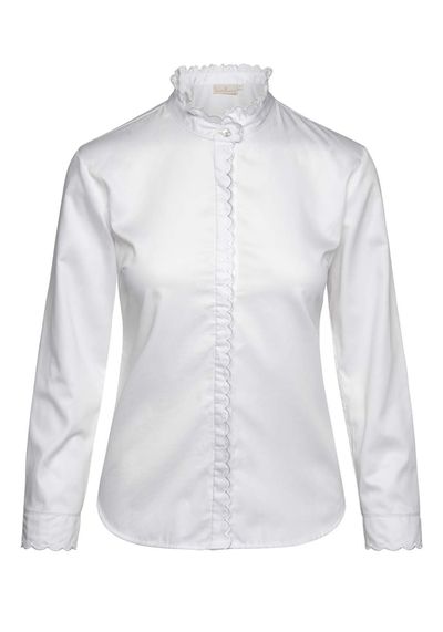 Scallop Trim Blouse