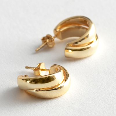Chunky Layered Open Hoop Earrings from & Other Stories