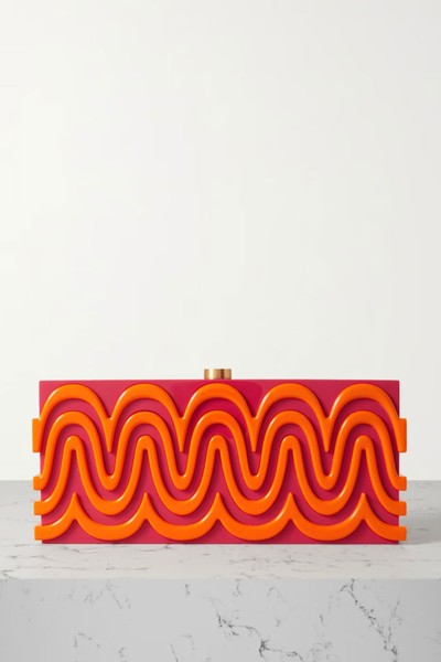 Yaro Two-Tone Acrylic Clutch from Cult Gaia 