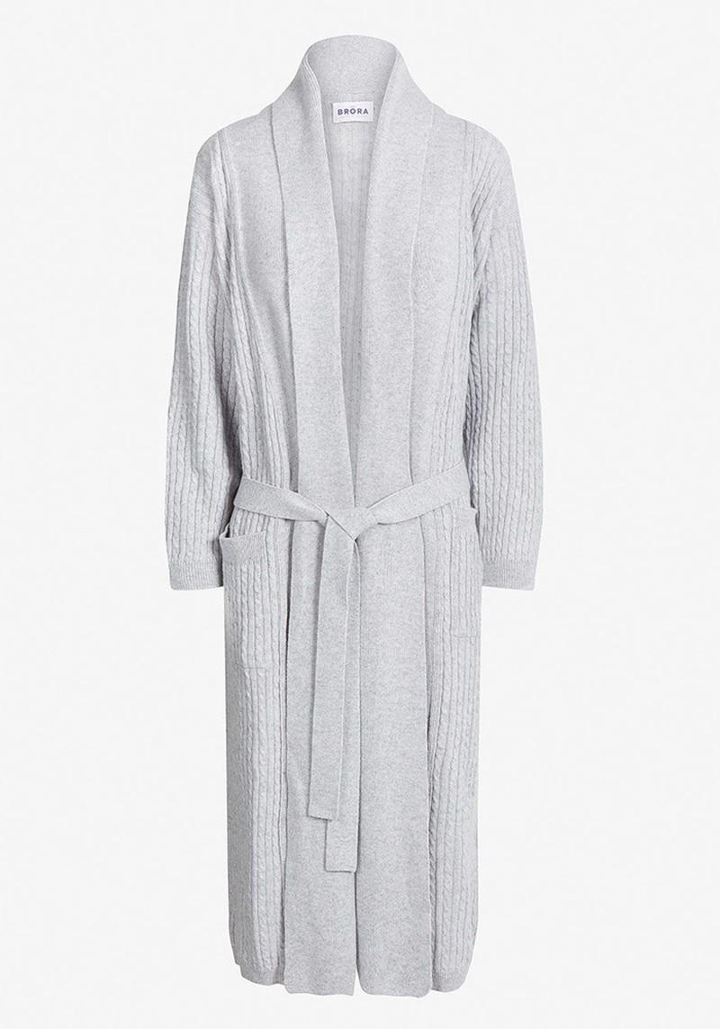 Cashmere Cable Knit Dressing Gown from Brora