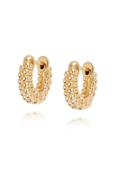 Dolly Huggie Hoop Earrings 18ct Gold Plate from Daisy