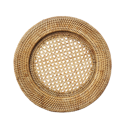 Rattan Charger from Rebecca Udall