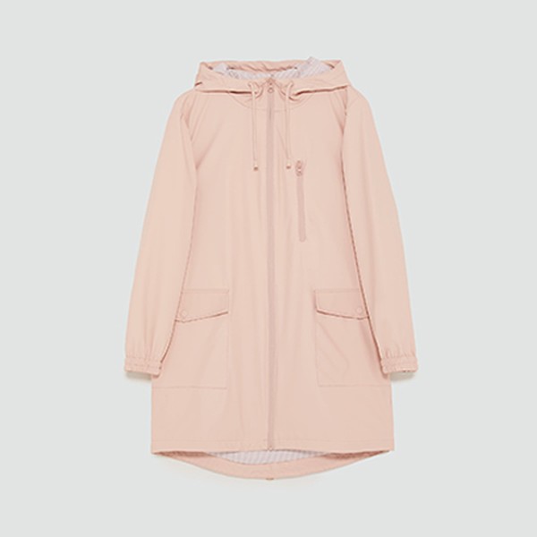 Water Repellent Rubberized Parka from Zara