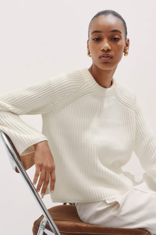 Soft-Touch Cotton Rib Weekend Jumper from ME+EM