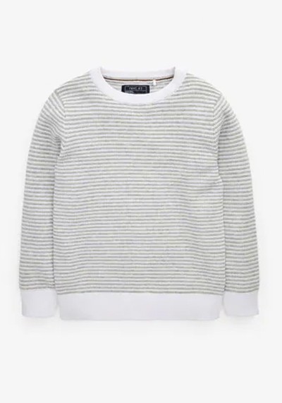 Grey Textured Knit Jumper