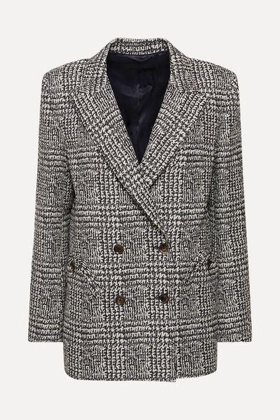 Lark Double-Breasted Houndstooth-Wool Blazer from Blazé Milano