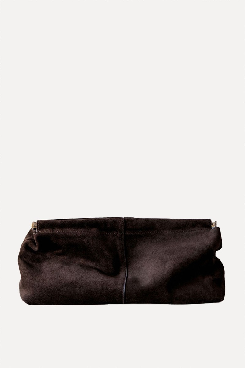 Suede Handbag from Mango