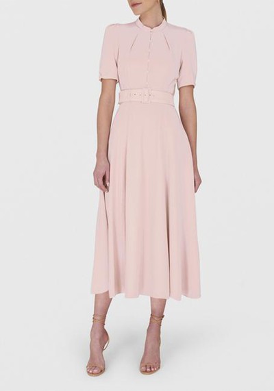 Crepe Midi Dress