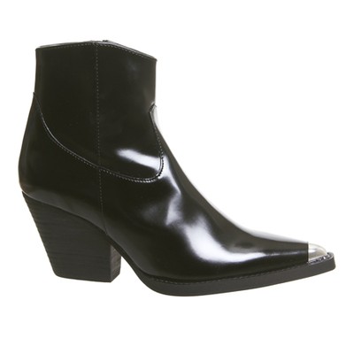 Office Arriba Extreme Western Boots Black With Toe Cap from Office