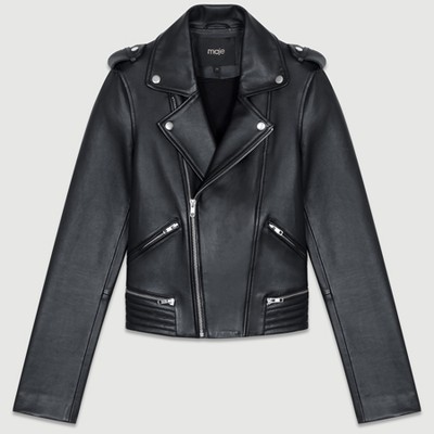 Leather Biker Jacket from Maje