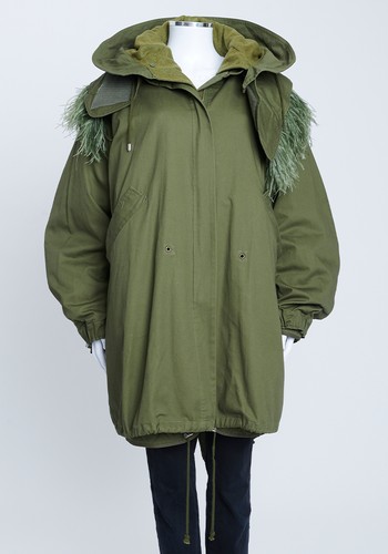 Oversized Cotton Parka Style Coat from Preen by Thornton Bregazzi