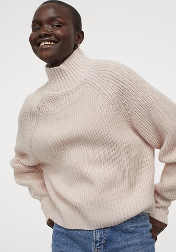 Ribbed Wool-Blend Jumper