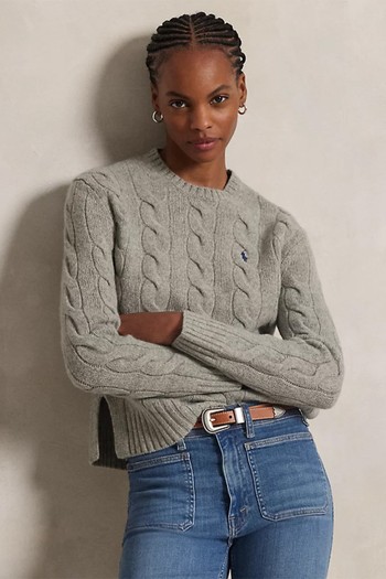 Classic Fit Cable Wool-Cashmere Jumper from Ralph Lauren