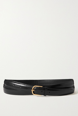Glossed Leather Belt from TOTEME