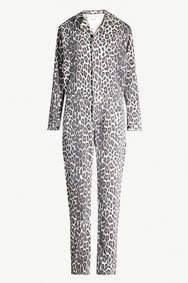 Madison Leopard-Print Cotton Jumpsuit from BA&SH