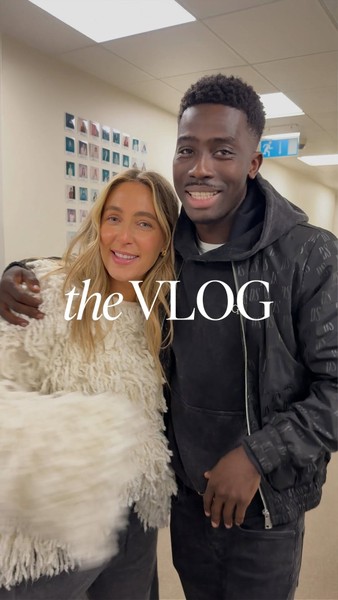 Meeting Hailey Bieber, what the team are grateful for & more – head over to the ‘other app’ to watch the full vlog…