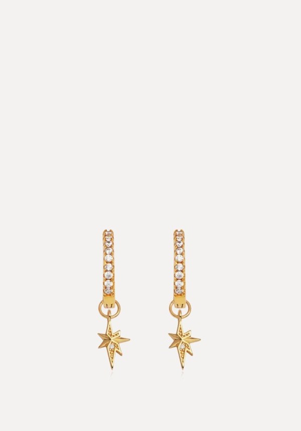 Sterling Silver Mini Starburst Crystal Earrings* 