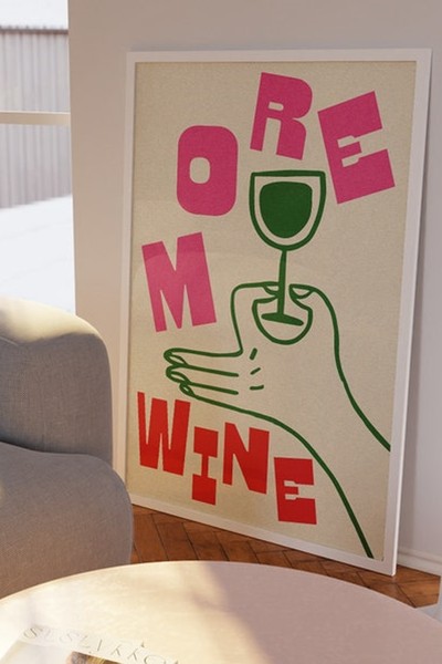 WINE ART PRINT from WEAREPROPERGOOD