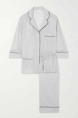 Striped Cotton Voile Pyjama Set from Pour Les Femmes