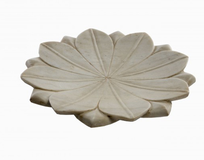 Marble Lotus Flower Dish from Raj Tent Club