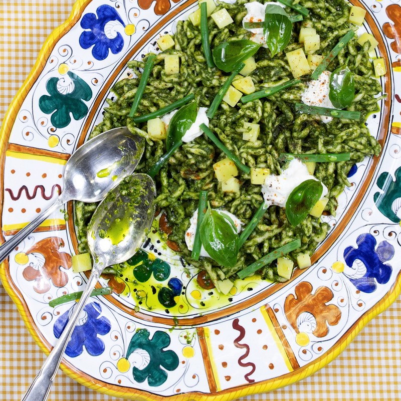 Pesto & Burrata Pasta