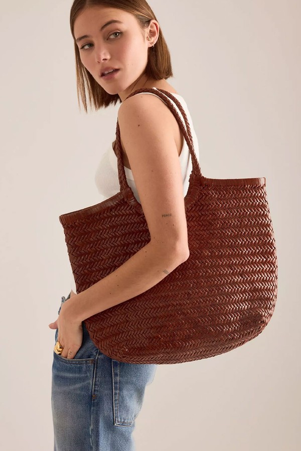 Nola Woven Leather Bag from Anthropologie