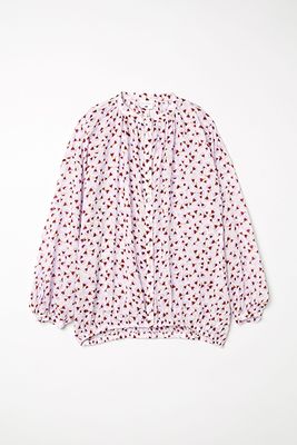 Patterned Lyocell Blouse from  H & M