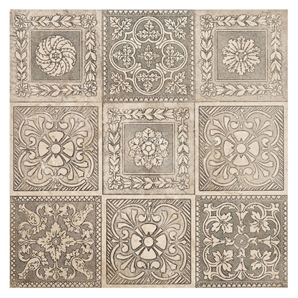 Caspari Antiqued Silver Tile